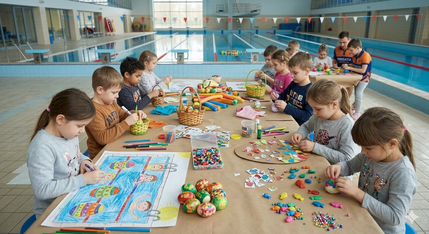 wielkanocny korkurs plastyczny z fregata swimming